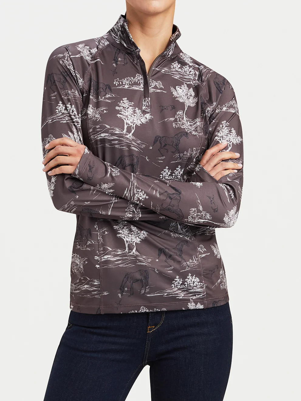 Ariat (アリアット) ロングスリーブ ブラウン