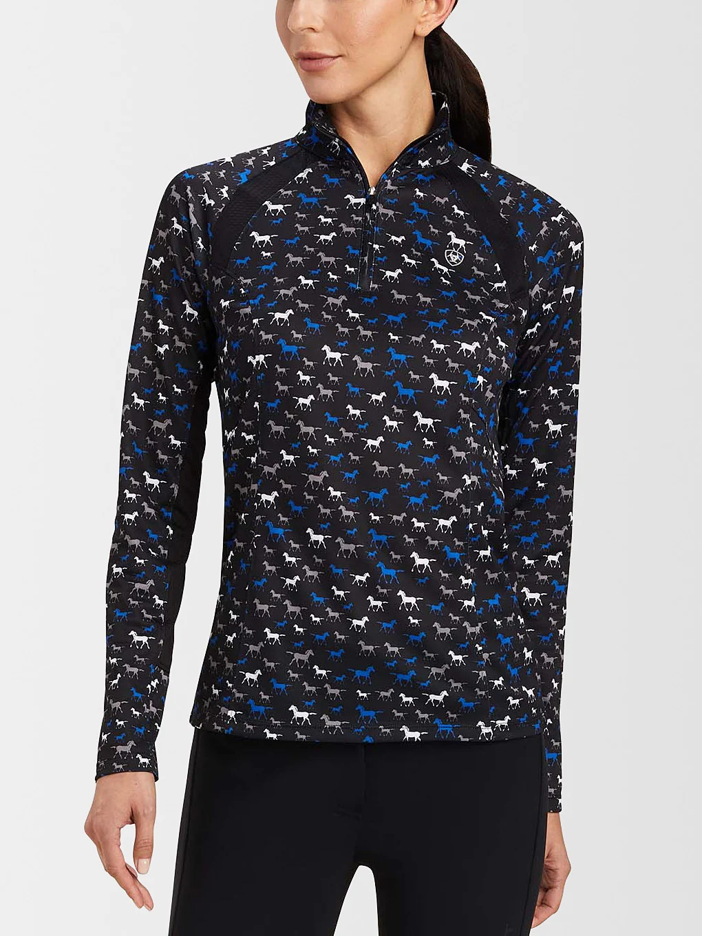 Ariat (アリアット) サンストップ ロングスリーブ ブラック